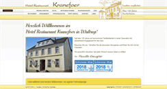 Desktop Screenshot of hotel-kranefoer.de